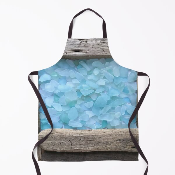 Item preview, Blue Seaglass Framed with Driftwood designed and sold by LeslieMac713.