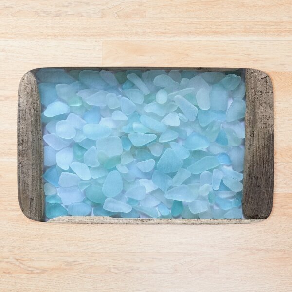 Item preview, Blue Seaglass Framed with Driftwood designed and sold by LeslieMac713.