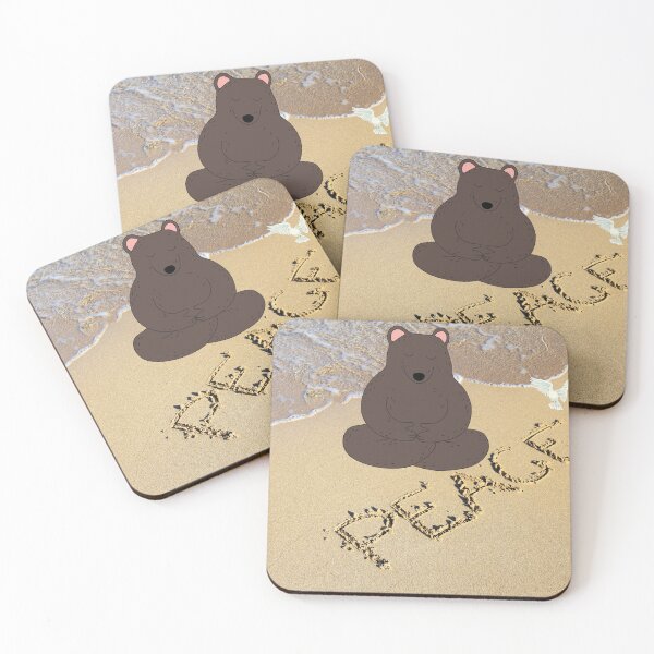 Item preview, Bear meditating on the beach designed and sold by Nature's Palette.