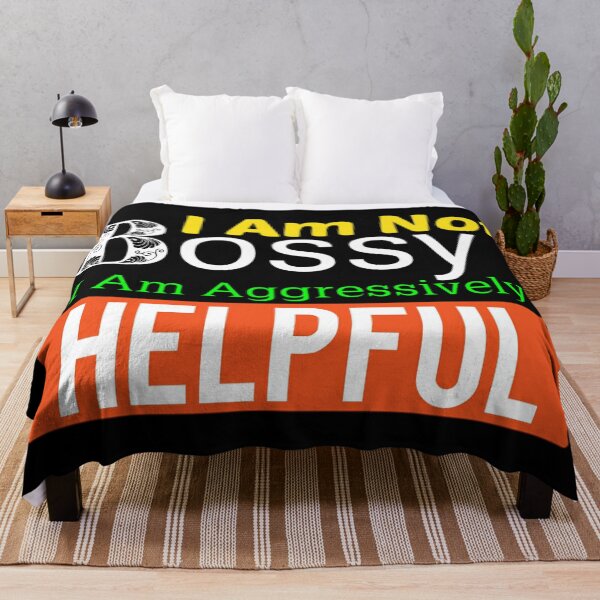 Item preview, I Am Not Bossy I Am Aggressively Helpful Funny Saying T-shirt. designed and sold by Sloyar.