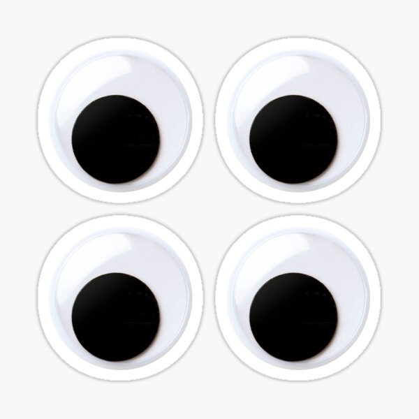 Googly Eyes – Stickers (4 Pack) Magnet for Sale by The Random Artist