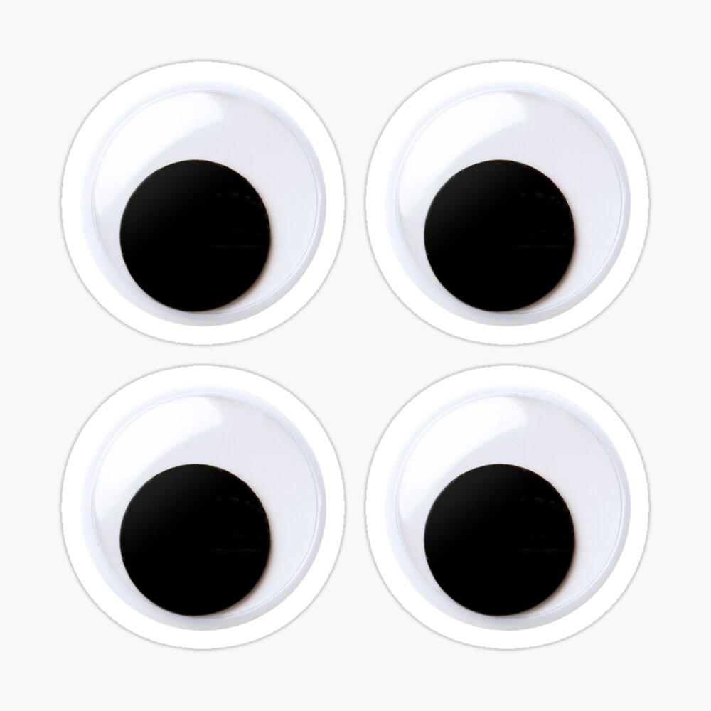 Googly Eyes – Stickers (4 Pack) Magnet for Sale by The Random Artist