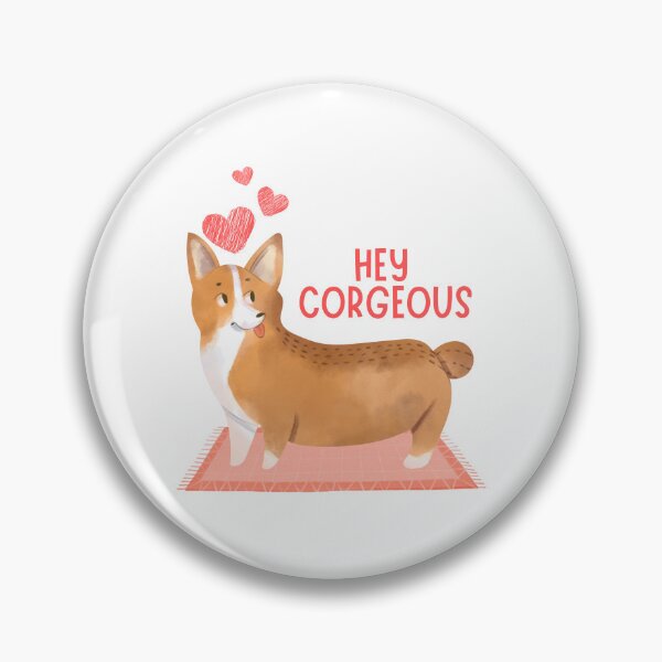 Item preview, Hey Corgeous Valentine's Pun designed and sold by Pun Intended.