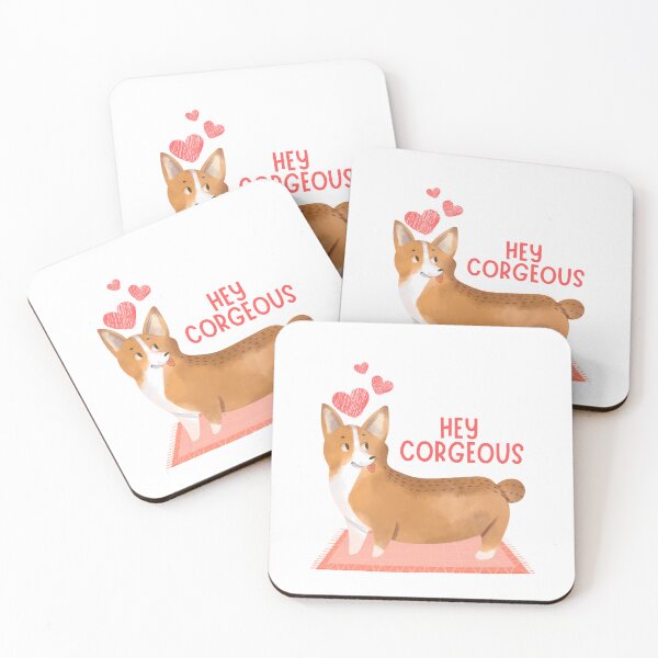 Item preview, Hey Corgeous Valentine's Pun designed and sold by Pun Intended.