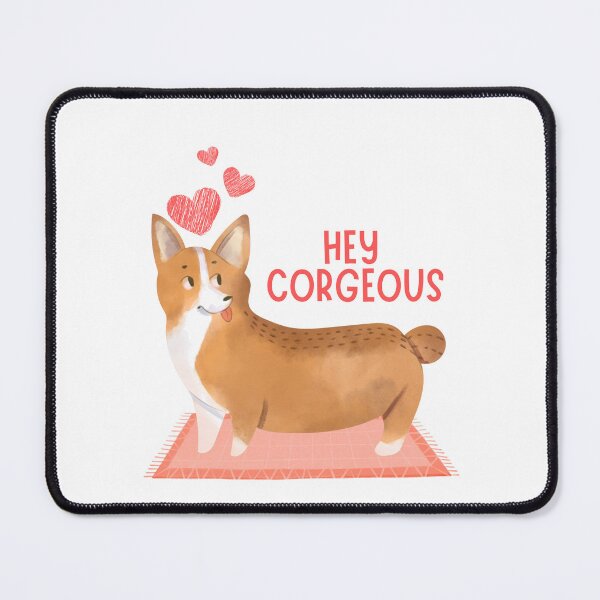 Item preview, Hey Corgeous Valentine's Pun designed and sold by Pun Intended.