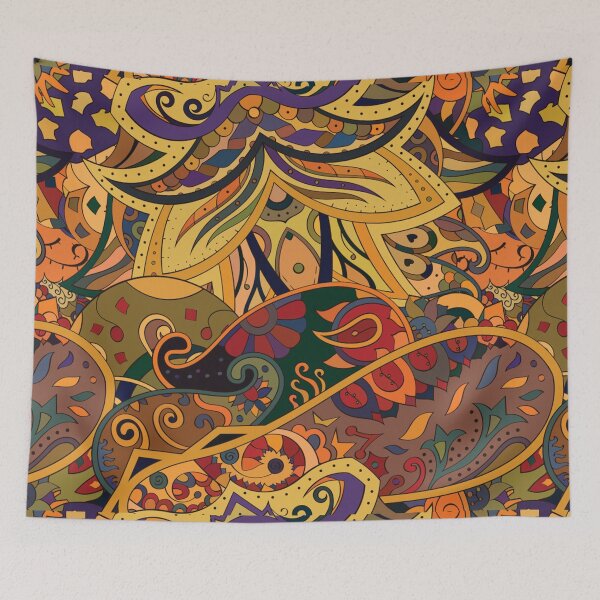 Item preview, Tracery Seamless Pattern Colorful Doodle Texture designed and sold by HIXE.