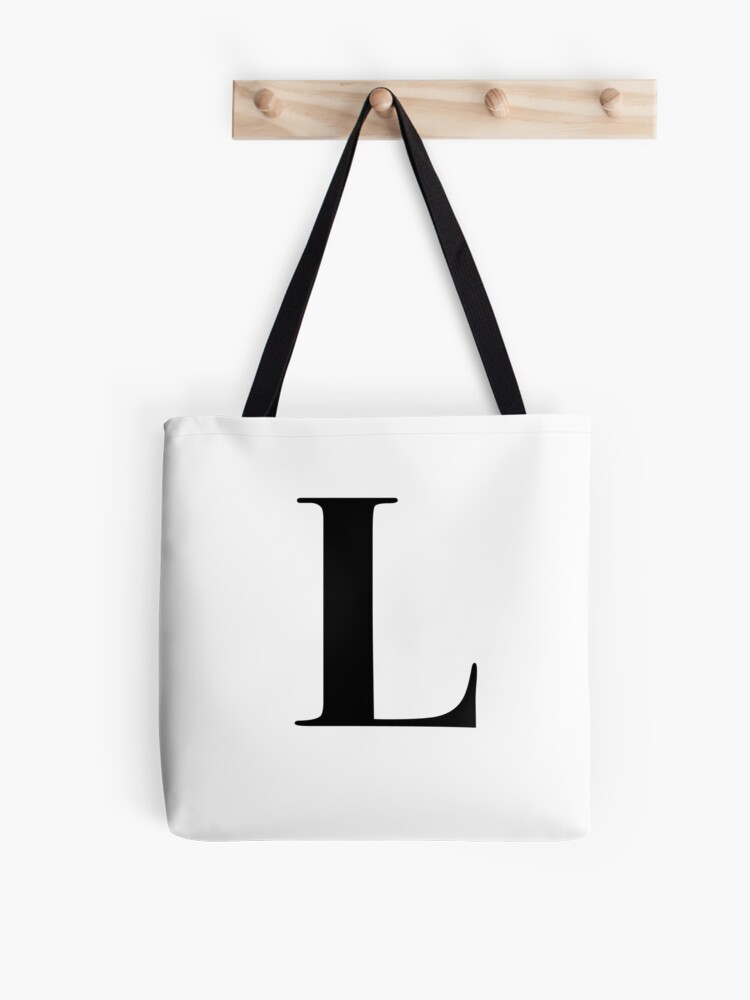 Dalix Initial Tote Bag Personalized Monogram Zippered Top Letter - L Royal Blue