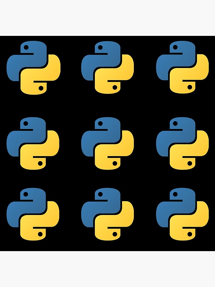 "python coding language logos pack" Poster for Sale by BluePencilArt ...
