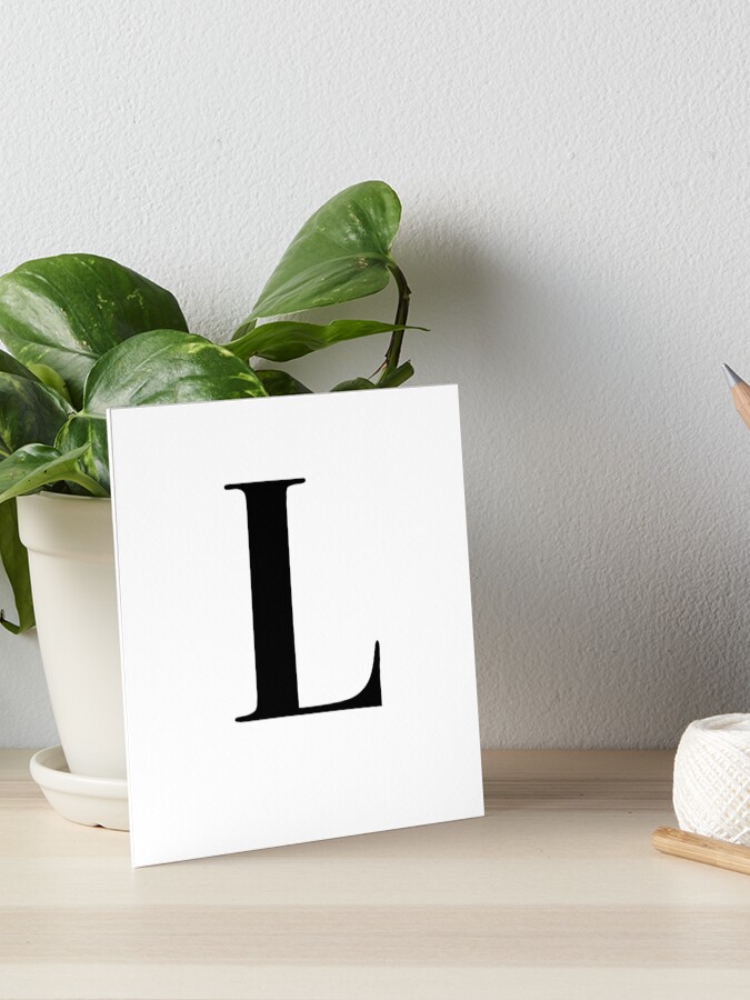 Black Initial Letter J Quote Wall Art Print