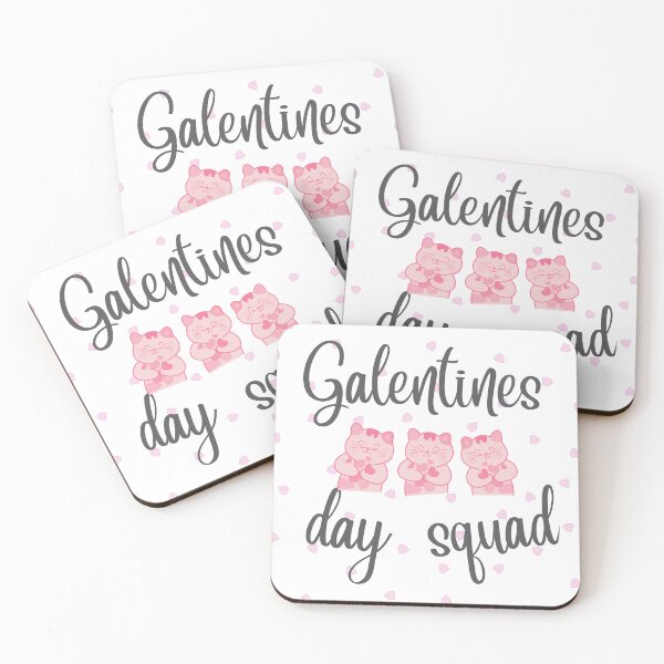 Item preview, Galentines day squad cute kitties designed and sold by Vicsdesignsart.