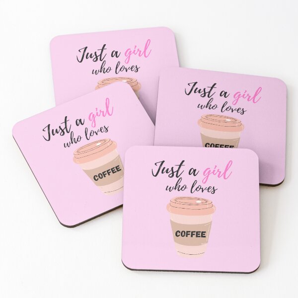 Item preview, Just A Girl Who Loves Coffee designed and sold by surprise-to-me.