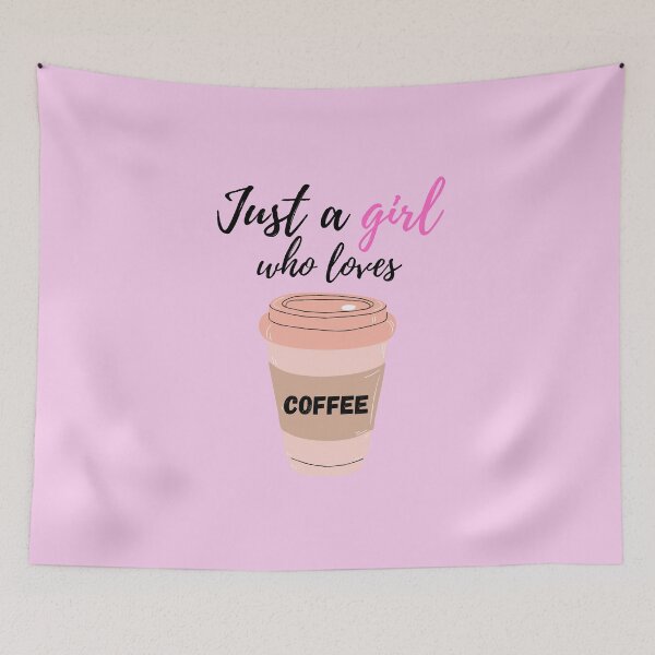 Item preview, Just A Girl Who Loves Coffee designed and sold by surprise-to-me.