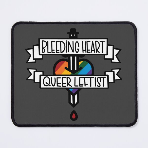 Item preview, Bleeding heart queer leftist designed and sold by Nikki Boisvert.