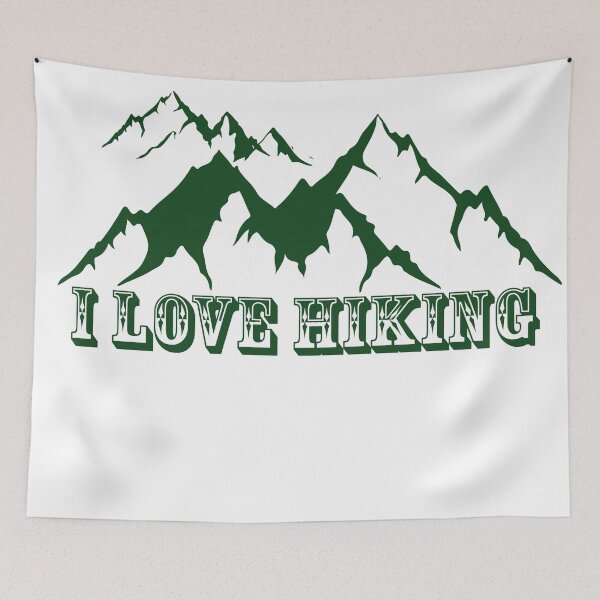 Item preview, i love hiking designed and sold by win Design.