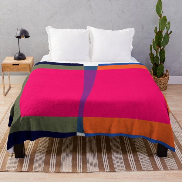 Item preview, Red Blue Black Geometric Shapes, Color Block, Irena Orlov designed and sold by Irena Orlov.
