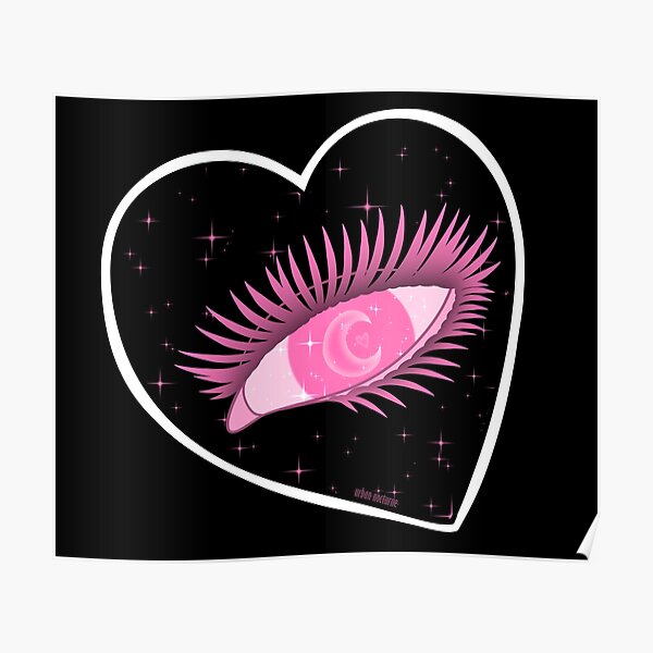 "Pastel Goth Heart Eye" Poster for Sale by urbannocturne Redbubble