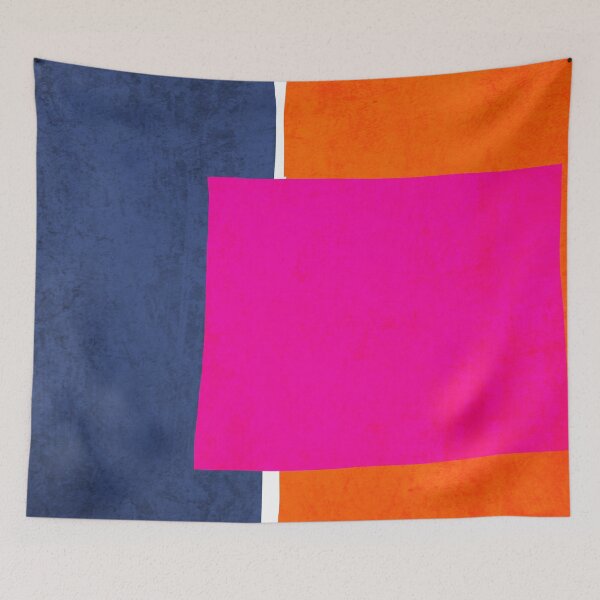 Item preview, Blue Orange Pink Geometric Shapes, Color Block, Irena Orlov designed and sold by Irena Orlov.