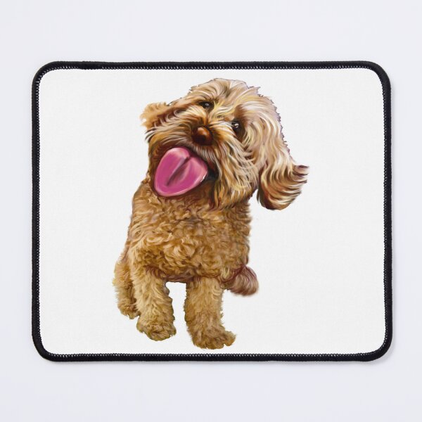 Item preview, Cavapoo kisses, the best gift ideas for dog lovers 2022! Cute Cavapoo Cavoodle puppy dog licking with tongue out - cavalier king charles spaniel poodle, puppy love designed and sold by Artonmytee.