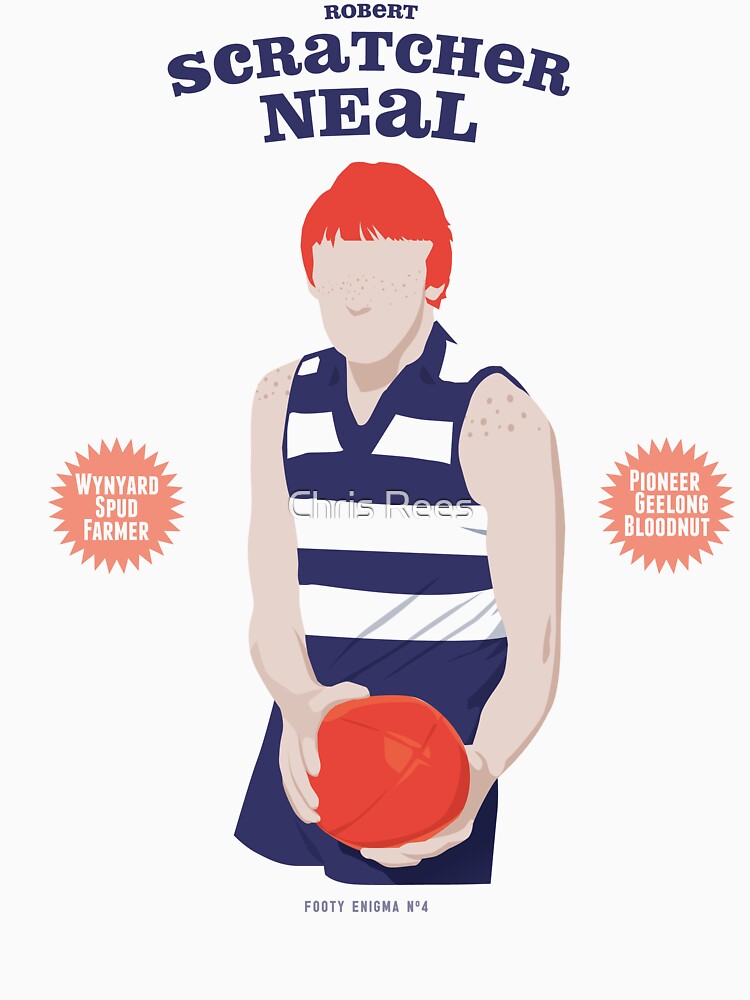 Robert Scratcher Neal - Geelong (for white shirts only) by 4boat
