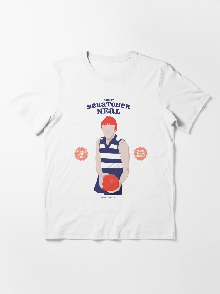 Alternate view of Robert Scratcher Neal - Geelong (for white shirts only) Essential T-Shirt