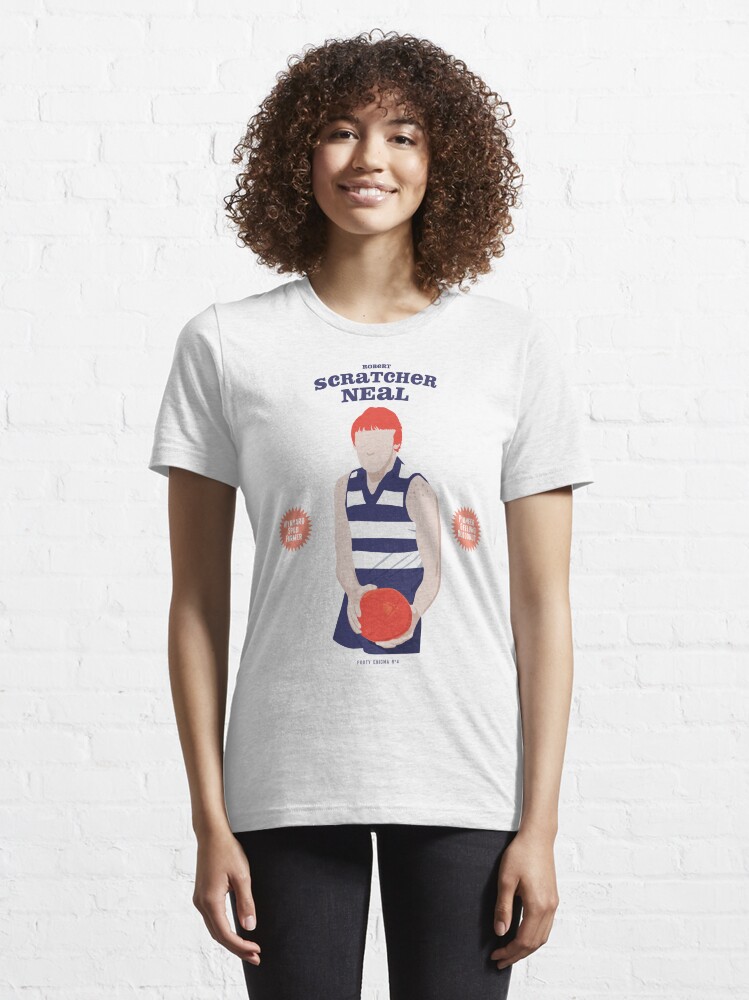 Alternate view of Robert Scratcher Neal - Geelong (for white shirts only) Essential T-Shirt