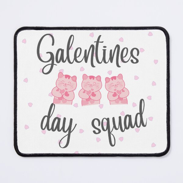 Item preview, Galentines day squad cute kitties designed and sold by Vicsdesignsart.