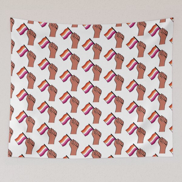 Item preview, Patrón de mano de bandera lesbiana designed and sold by BThingies.