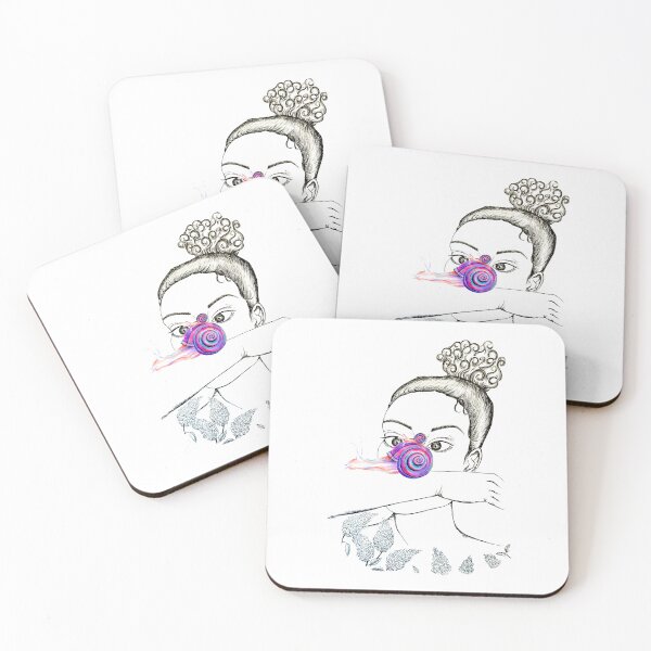 Item preview, Girl with snails designed and sold by oldsowl.