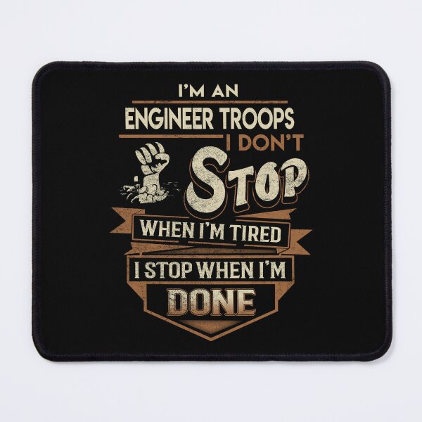 Item preview, Engineer Troops T Shirt - I Stop When Done Job Gift Item Tee designed and sold by paneczkopat.