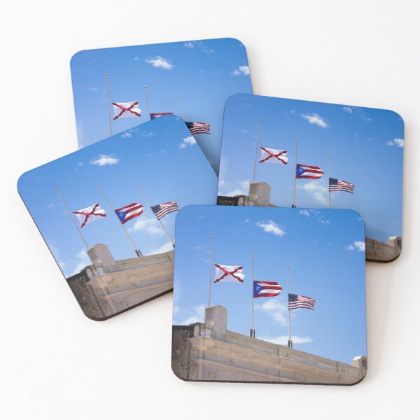 Item preview, Flags at Castillo San Felipe del Morro, Puerto Rico (Full Image)  designed and sold by Maritza Morales.