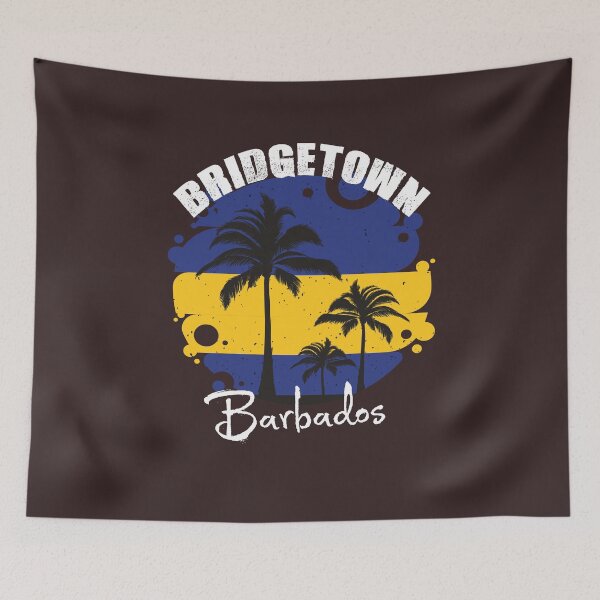 Item preview, Bridgetown Barbados Flag Sunset designed and sold by MrEddie10.