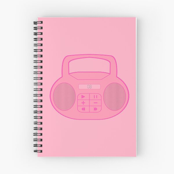 Item preview, Early 2000s Aesthetic Y2K Pink Boom Box  designed and sold by Creations-By-Em.