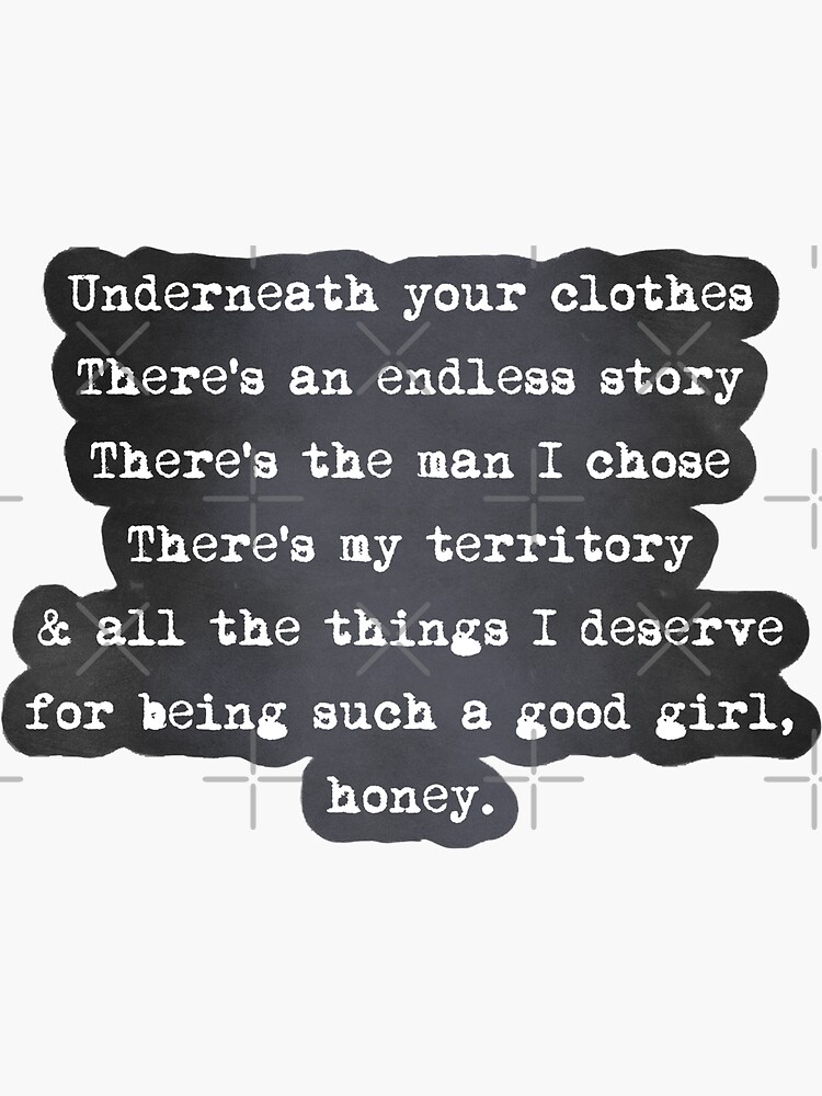 "Underneath your clothes song lyrics Shakira" Sticker by OctGaveAParty