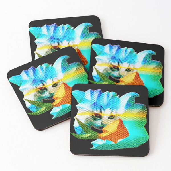 Item preview, FUNNY AND HUNGRY MEOW CAT FISH EATING FISH. designed and sold by Ralek.