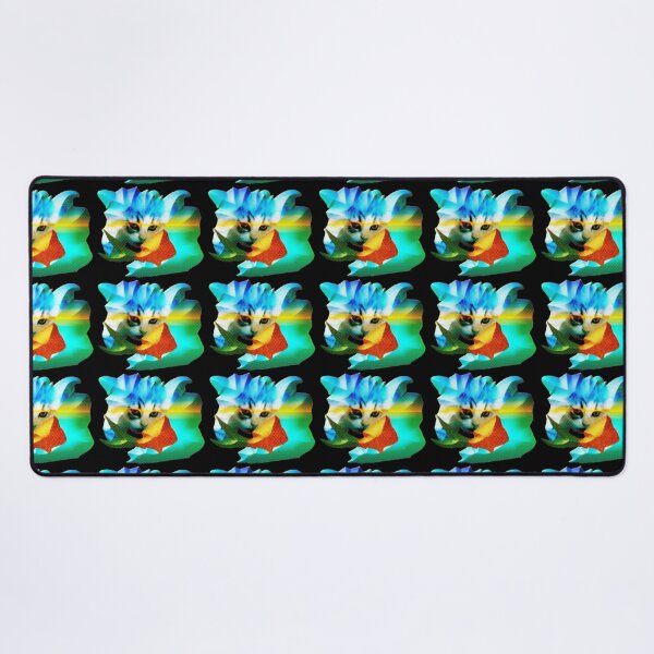 Item preview, FUNNY AND HUNGRY MEOW CAT FISH EATING FISH. designed and sold by Ralek.