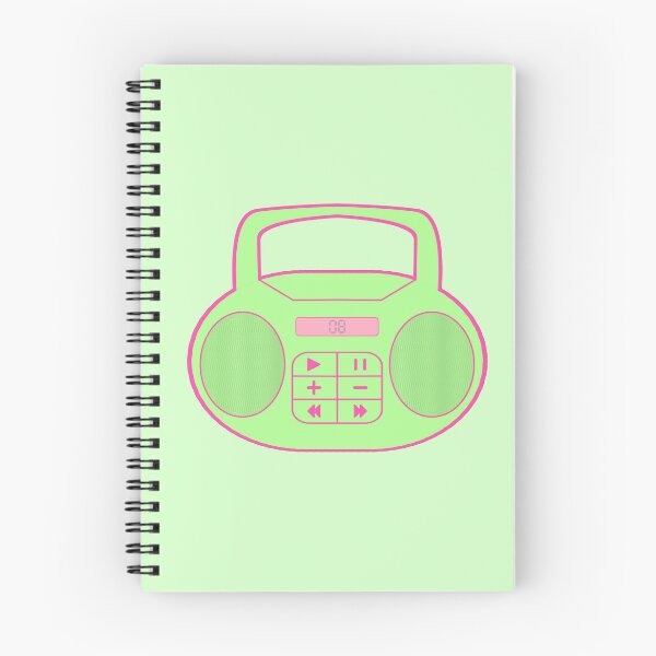 Item preview, Early 2000s Aesthetic Y2K Green and Pink Boom Box  designed and sold by Creations-By-Em.