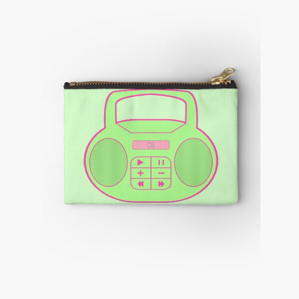 Item preview, Early 2000s Aesthetic Y2K Green and Pink Boom Box  designed and sold by Creations-By-Em.