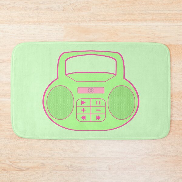 Item preview, Early 2000s Aesthetic Y2K Green and Pink Boom Box  designed and sold by Creations-By-Em.