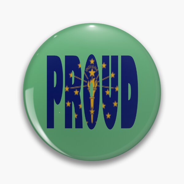 Item preview, Indiana Flag in the Words Proud - Indianapolis Indiana designed and sold by Quotes-I-Wear.