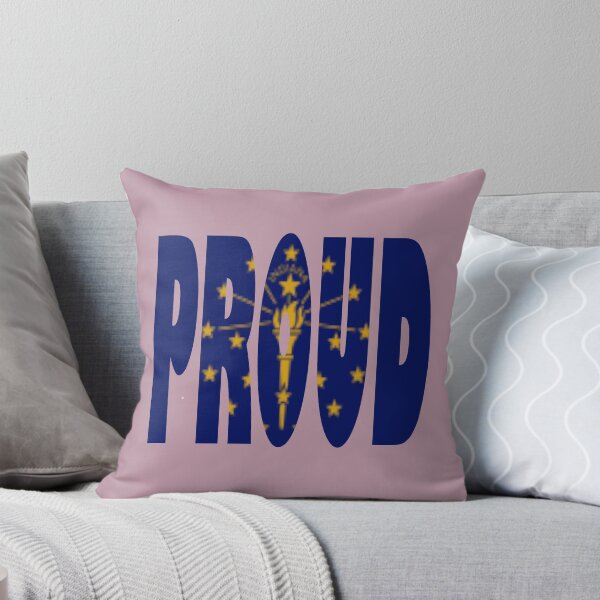 Item preview, Indiana Flag in the Words Proud - Indianapolis Indiana designed and sold by Quotes-I-Wear.