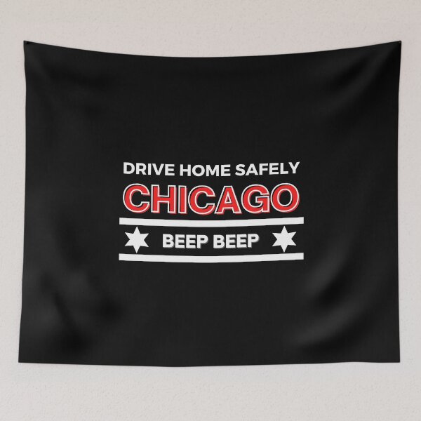 Item preview, Drive Home Safely Chicago Beep Beep Bulls designed and sold by Hear4theEars.