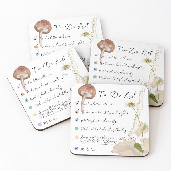 Item preview, Cottagecore To Do List designed and sold by avaminerva.