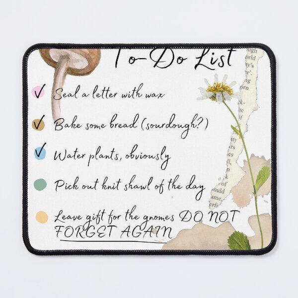 Item preview, Cottagecore To Do List designed and sold by avaminerva.