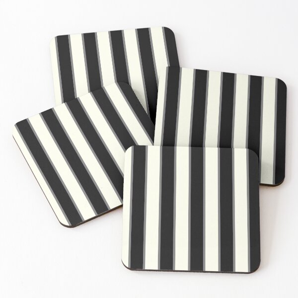 Item preview, Cream and Black Stripe with Grey designed and sold by TinaDonovanArt.