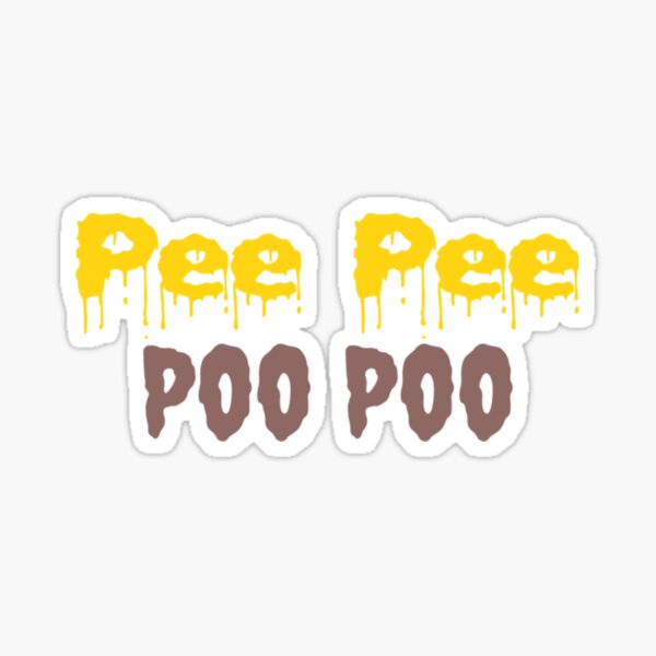 Vista previa del artículo con la obra «Pee Pee Poo Poo», diseñado y vendido por Zoe Sherman.