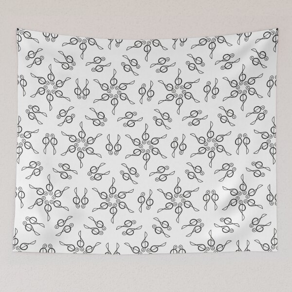 Item preview, Treble clef Pattern designed and sold by Aceofspace3000.