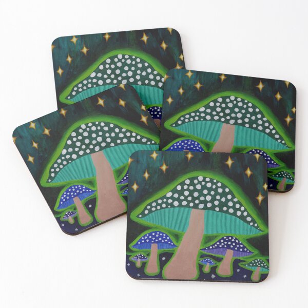 Item preview, Radioactive Mushrooms - Acrylic  designed and sold by Annie Carpenter.