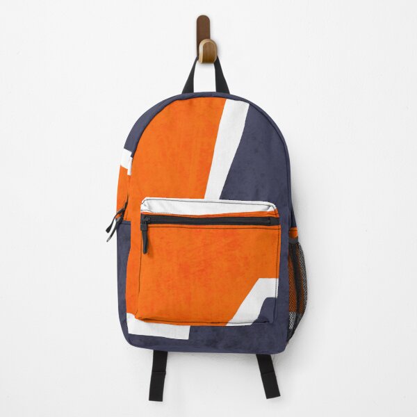 Item preview, Geometrical Orange Blue Vivid Block, Irena Orlov designed and sold by Irena Orlov.