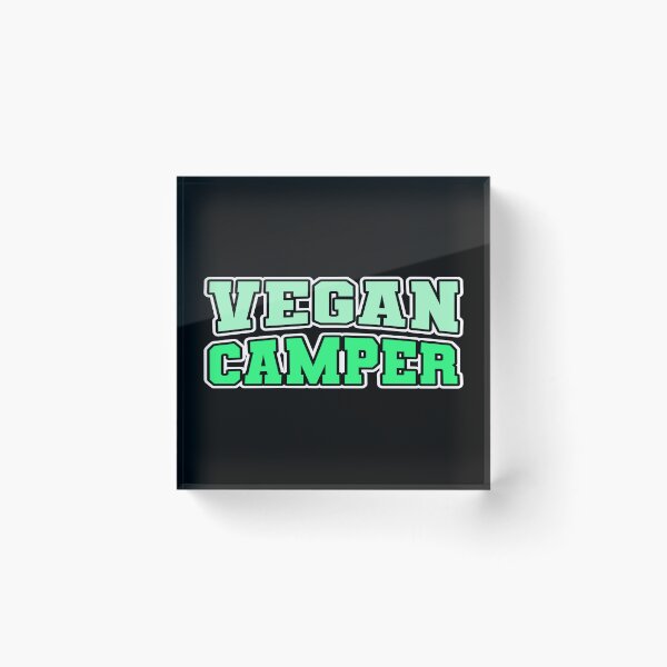 Item preview, Vegan Camper Preppy Camping Plant Based Green designed and sold by cashewdays.