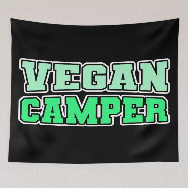 Item preview, Vegan Camper Preppy Camping Plant Based Green designed and sold by cashewdays.